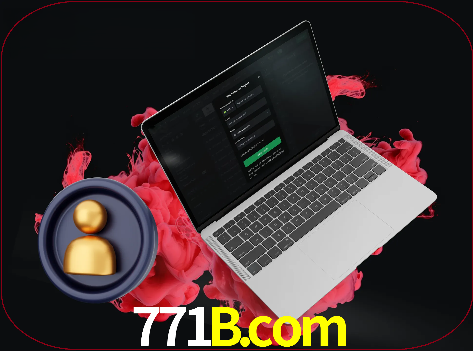 No cabeçalho do site 771b, clique no botão que o levará a um formulário especial onde terá de introduzir as suas informações actuais.