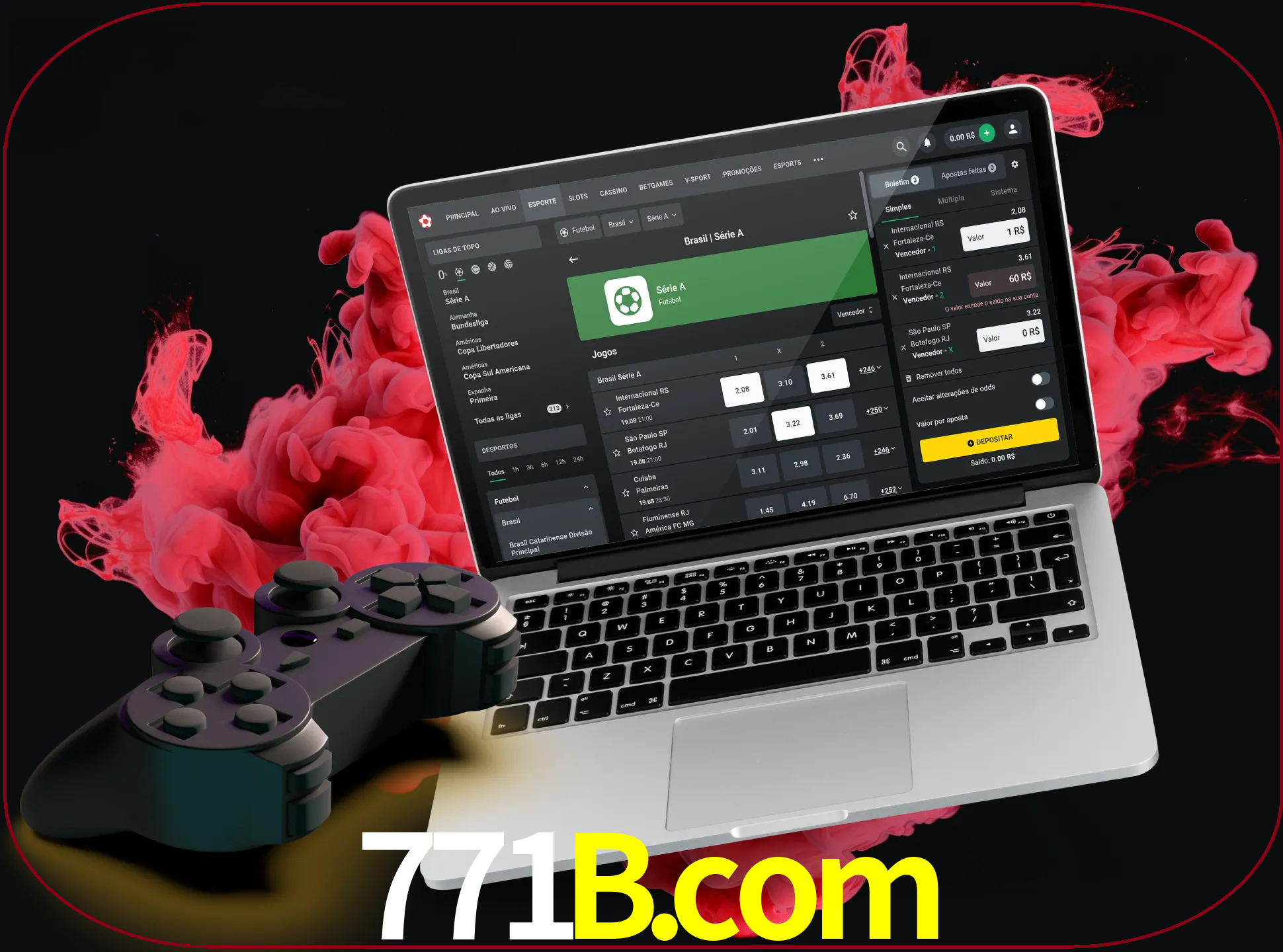 Visite a secção especial de jogos de vídeo em 771b para descobrir em que jogos pode apostar e ganhar muito dinheiro.